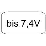 Bis 7,4V