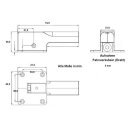 Bug Einziehfahrwerk L 1 Stück lenkbar Welle 5mm