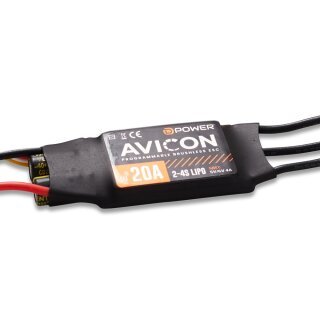 D-Power AVICON 20A S-BEC 5-6V -  2-4S Lipo  Brushless Regler