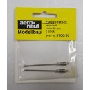 Flaggenstock Flaggenmast 50mm vernickelt