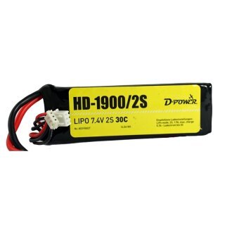 D-Power HD LiPo 2S 7,4V 1900mAh 30C
