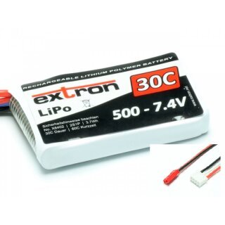 Extron X2 LiPo 2S 7,4V 500mAh 30C