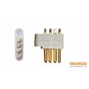 Flächen Stecker 4-polig Multiplex 1 Paar