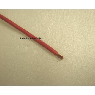 1m Silikonkabel 6,0mm² Rot