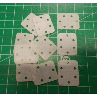 Vlies Scharnier 10 Stück 25x20mm Gewebe Patent Scharnier