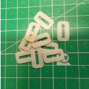 Vlies Scharnier 10 Stück 10x17mm Gewebe Patent...