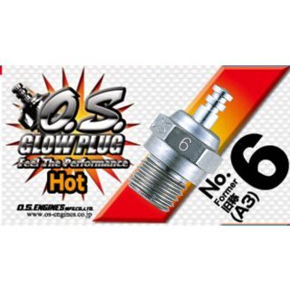 O.S. Glühkerze Heiß Hot Nr. 6 - früher A3