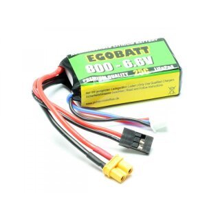 LiFe Akku Egobatt 6,6V 2S 800mAh (25C)