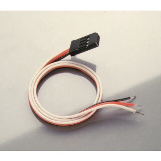 Servokabel / Steckerkabel Futaba 30cm 0,30mm² Goldstecker