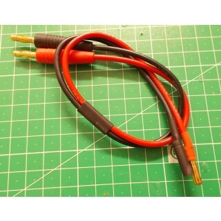 Ladekabel 4mm Goldstecker  Kabel 2,5mm²  30cm lang