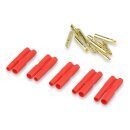 5 Paar 2,0mm Goldstecker 5x Stecker 5x Buchse mit...