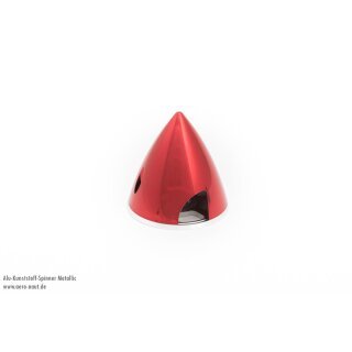 Alu-Kunststoff Spinner 75mm Metallic-Rot