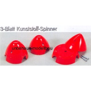 3Blatt Kunstoff Spinner 57mm Rot