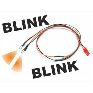 LED Kabel Orange blinkend