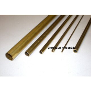 Messing Rohr 1000 mm 1,8 x 1,4 mm