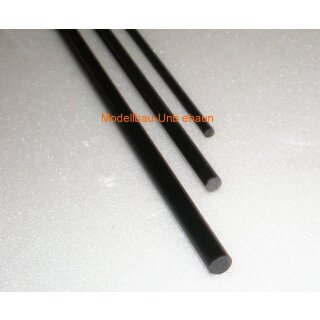 2 Stück Carbon Rundstab 1000 mm 1,5 mm