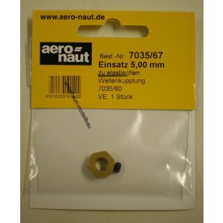 5mm Welleneinsatz für Elast-Kupplung